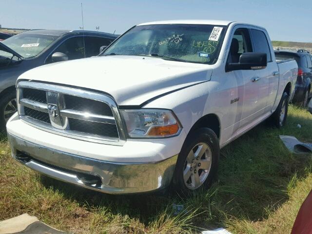 1D7RB1CP1AS156396 - 2010 DODGE RAM 1500 WHITE photo 2