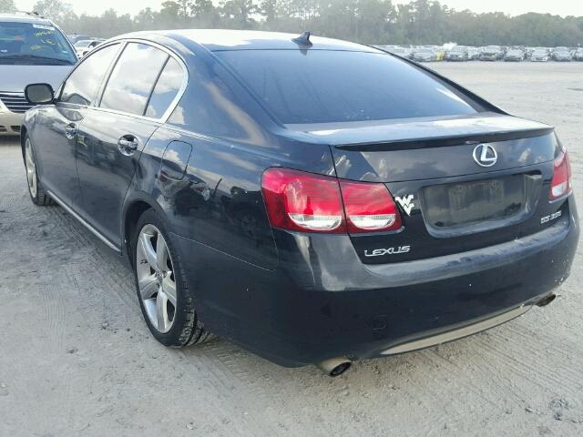 JTHBE96S170011461 - 2007 LEXUS GS 350 BLACK photo 3