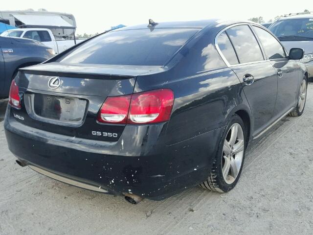 JTHBE96S170011461 - 2007 LEXUS GS 350 BLACK photo 4