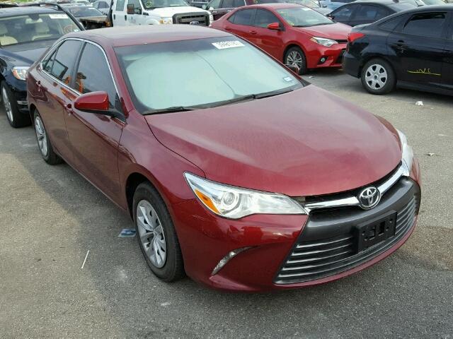 4T1BF1FK2GU605769 - 2016 TOYOTA CAMRY RED photo 1