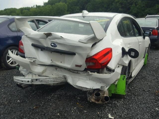 JF1VA2M69H9835668 - 2017 SUBARU WRX STI WHITE photo 4