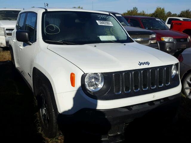 ZACCJAAB9HPE71036 - 2017 JEEP RENEGADE S WHITE photo 1