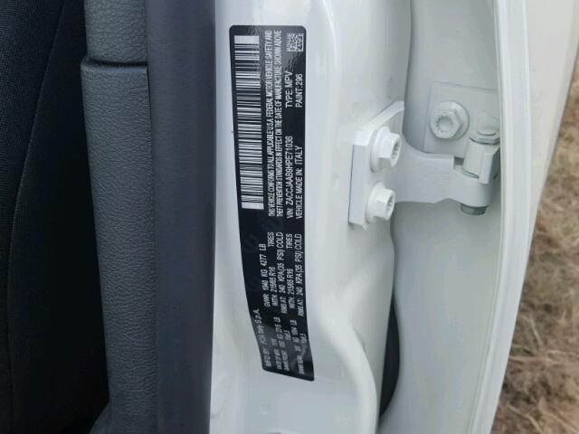 ZACCJAAB9HPE71036 - 2017 JEEP RENEGADE S თეთრი ფოტო 10