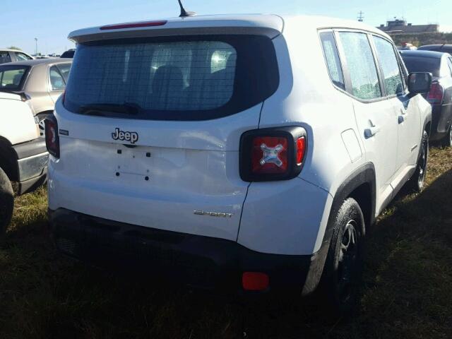 ZACCJAAB9HPE71036 - 2017 JEEP RENEGADE S WHITE photo 4