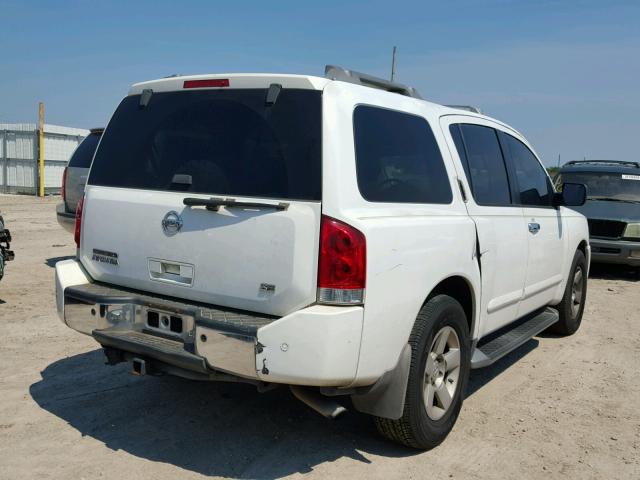 5N1AA08A64N714315 - 2004 NISSAN ARMADA SE WHITE photo 4