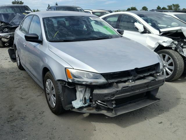 3VW2K7AJ0EM258121 - 2014 VOLKSWAGEN JETTA BASE 银色 照片 1