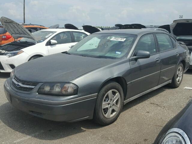 2G1WF52E749146852 - 2004 CHEVROLET IMPALA GRAY photo 2