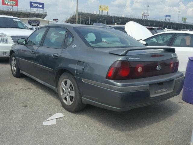 2G1WF52E749146852 - 2004 CHEVROLET IMPALA GRAY photo 3