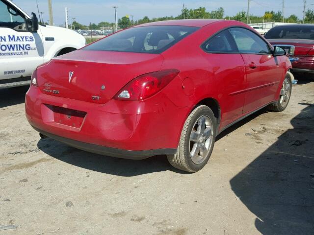 1G2ZH158264164294 - 2006 PONTIAC G6 RED photo 4