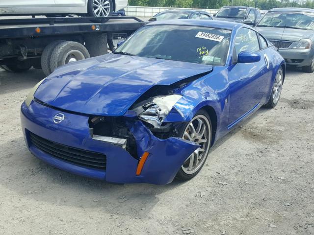 JN1AZ34E43T007427 - 2003 NISSAN 350Z COUPE BLUE photo 2