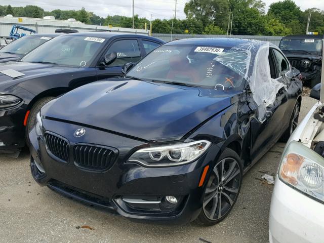 WBA2H9C30HV642676 - 2017 BMW 230XI BLACK photo 2