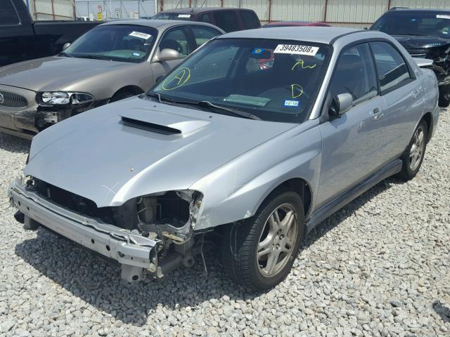 JF1GD29604H510738 - 2004 SUBARU IMPREZA WR SILVER photo 2