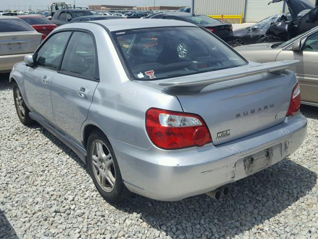 JF1GD29604H510738 - 2004 SUBARU IMPREZA WR SILVER photo 3