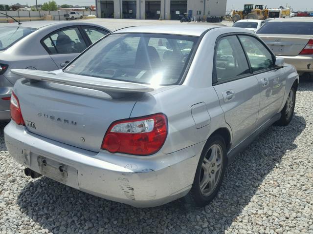 JF1GD29604H510738 - 2004 SUBARU IMPREZA WR SILVER photo 4