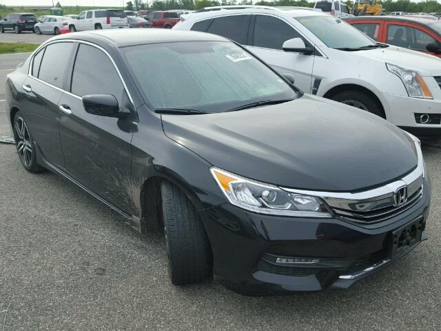 1HGCR2F57HA241594 - 2017 HONDA ACCORD SPO BLACK photo 1