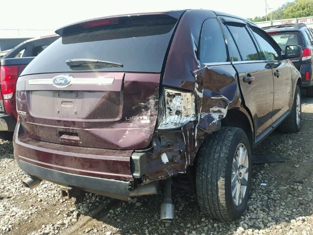 2FMDK4KC3BBA84838 - 2011 FORD EDGE LIMIT BURGUNDY photo 4