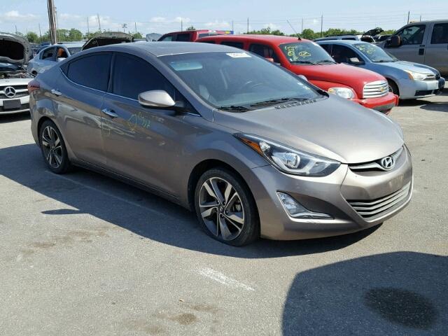 5NPDH4AE9EH521207 - 2014 HYUNDAI ELANTRA SE GRAY photo 1