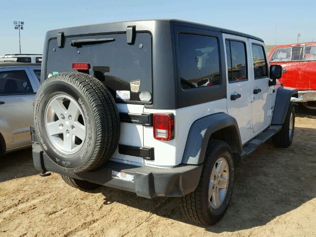 1J4BA3H10BL614174 - 2011 JEEP WRANGLER U WHITE photo 4