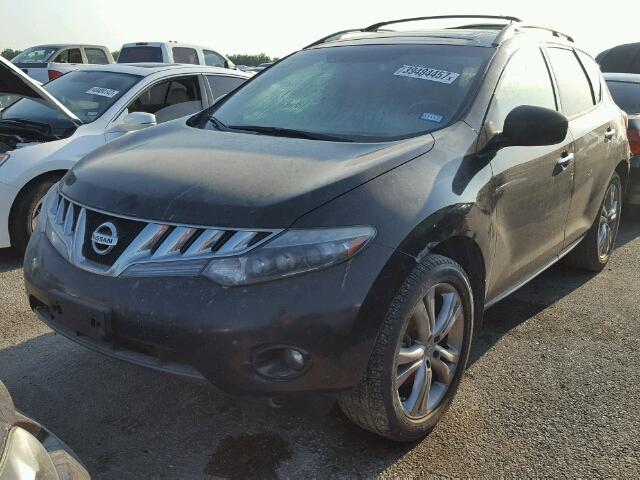 JN8AZ1MW2AW126247 - 2010 NISSAN MURANO BLACK photo 2