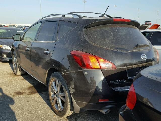 JN8AZ1MW2AW126247 - 2010 NISSAN MURANO BLACK photo 3