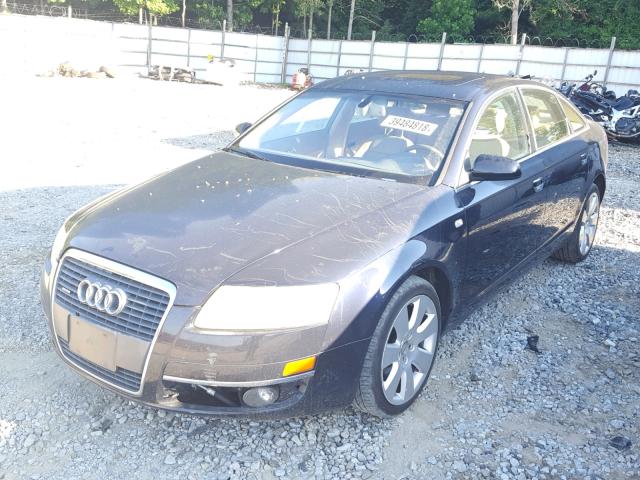 WAUDH74F36N104346 - 2006 AUDI A6 3.2 QUA BLUE photo 2