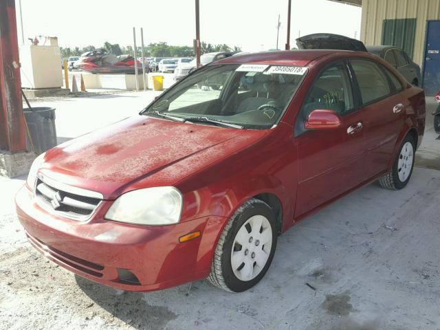 KL5JD56Z28K751568 - 2008 SUZUKI FORENZA BA RED photo 2