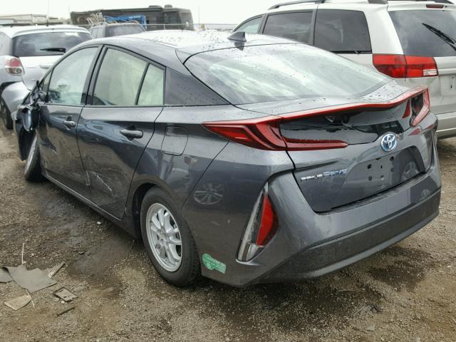 JTDKARFP9H3040070 - 2017 TOYOTA PRIUS PRIM ნაცრისფერი ფოტო 3
