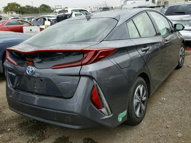 JTDKARFP9H3040070 - 2017 TOYOTA PRIUS PRIM ნაცრისფერი ფოტო 4