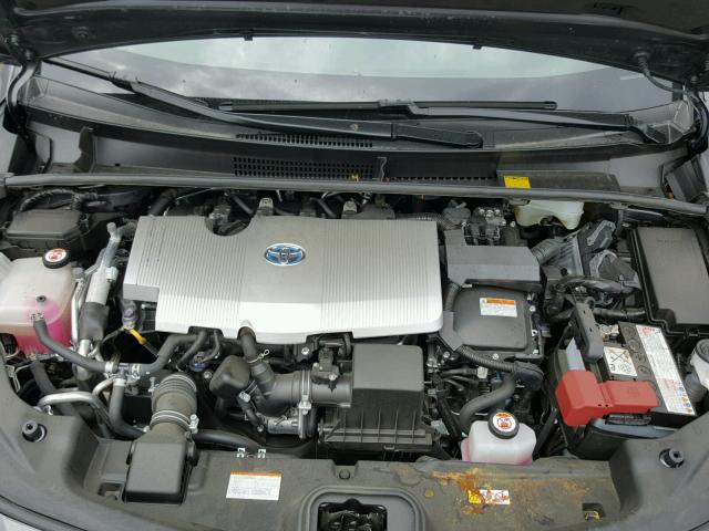 JTDKARFP9H3040070 - 2017 TOYOTA PRIUS PRIM ნაცრისფერი ფოტო 7