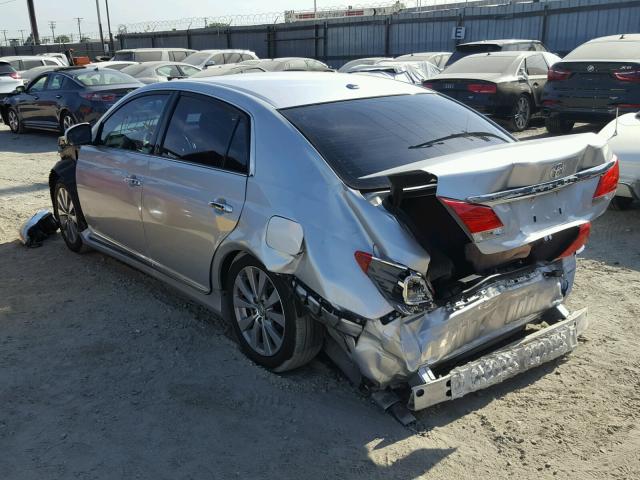 4T1BK3DB3BU370334 - 2011 TOYOTA AVALON BAS Silber Foto 3