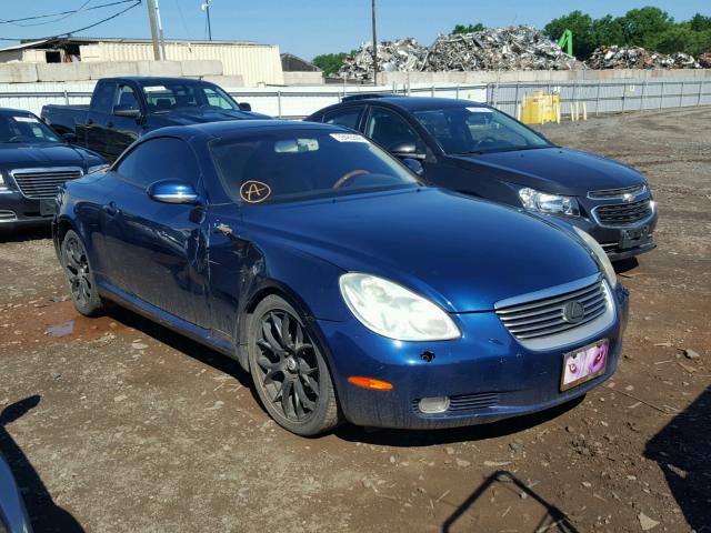 JTHFN48Y130044167 - 2003 LEXUS SC 430 BLUE photo 1