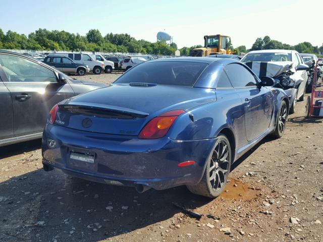 JTHFN48Y130044167 - 2003 LEXUS SC 430 BLUE photo 4