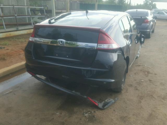 JHMZE2H57CS005692 - 2012 HONDA INSIGHT LX BLACK photo 4