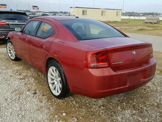 2B3KA43R17H782033 - 2007 DODGE CHARGER RED photo 3