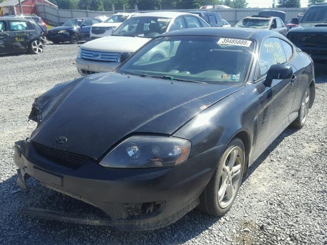 KMHHN65F63U076903 - 2003 HYUNDAI TIBURON GT BLACK photo 2