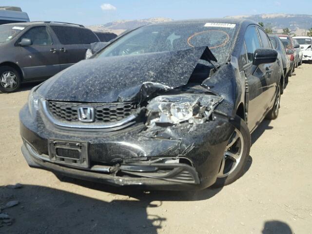 2HGFB2F78FH513300 - 2015 HONDA CIVIC SE BLACK photo 2