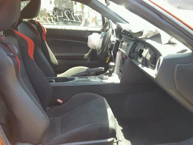 JF1ZNAA10F8710005 - 2015 TOYOTA SCION FR-S ORANGE photo 5
