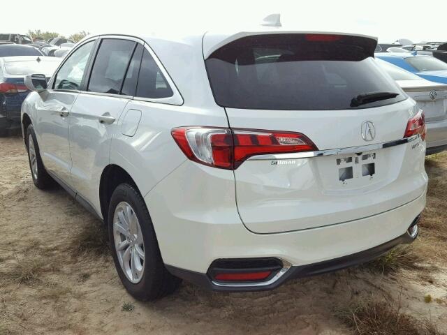 5J8TB3H56HL008172 - 2017 ACURA RDX WHITE photo 3