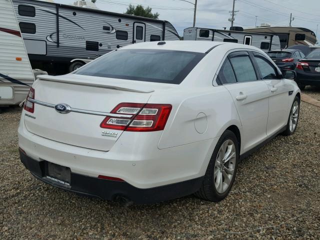 1FAHP2KTXEG102413 - 2014 FORD TAURUS SHO WHITE photo 4