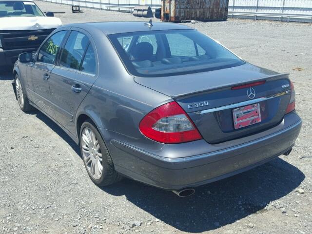 WDBUF87X08B334450 - 2008 MERCEDES-BENZ E 350 4MAT GRAY photo 3