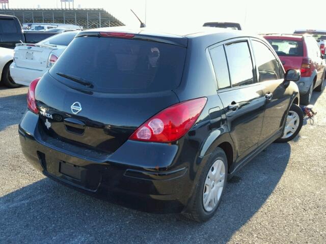 3N1BC1CP6BL507301 - 2011 NISSAN VERSA S BLACK photo 4