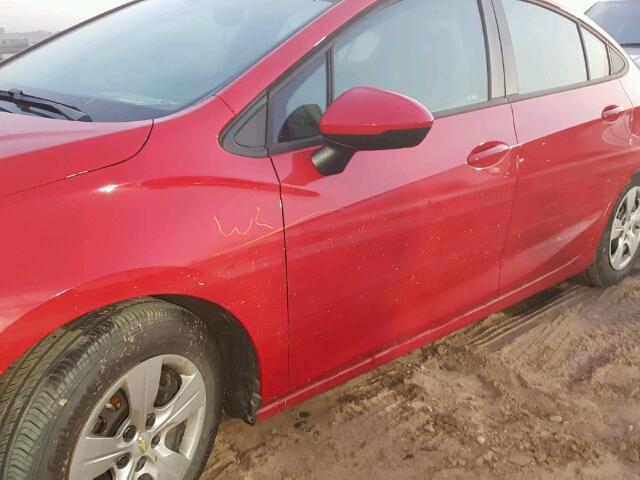 1G1BC5SM8G7311487 - 2016 CHEVROLET CRUZE LS RED photo 10