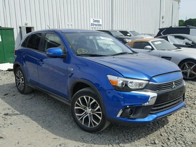 JA4AR3AU0GZ057411 - 2016 MITSUBISHI OUTLANDER BLUE photo 1