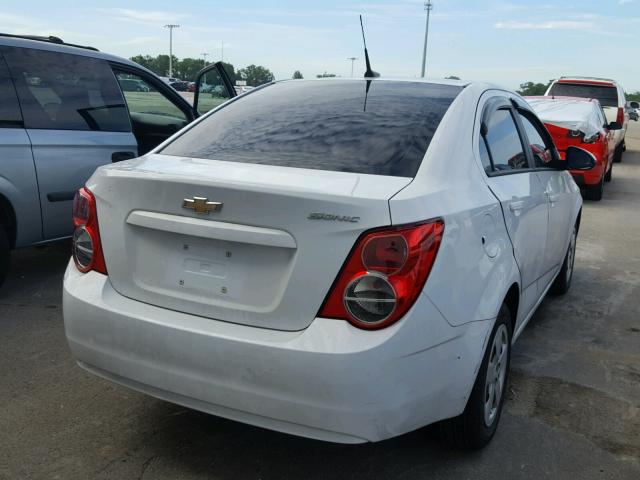 1G1JB5SH5E4214926 - 2014 CHEVROLET SONIC LS 白色 照片 4