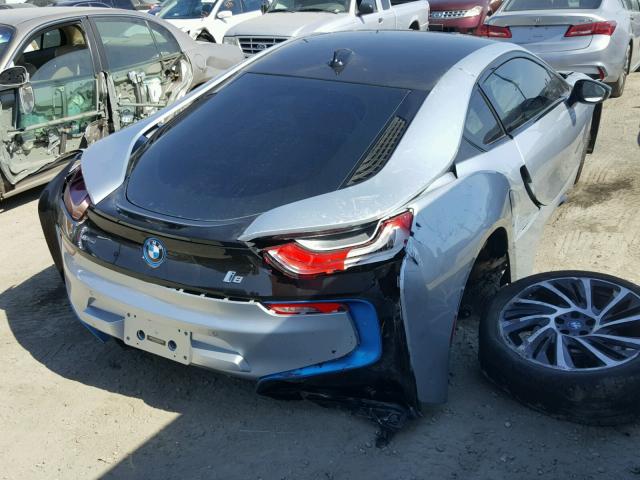 WBY2Z2C5XEVX64805 - 2014 BMW I8 SILVER photo 4