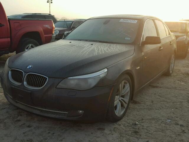 WBANU53549C118804 - 2009 BMW 528 BLACK photo 2