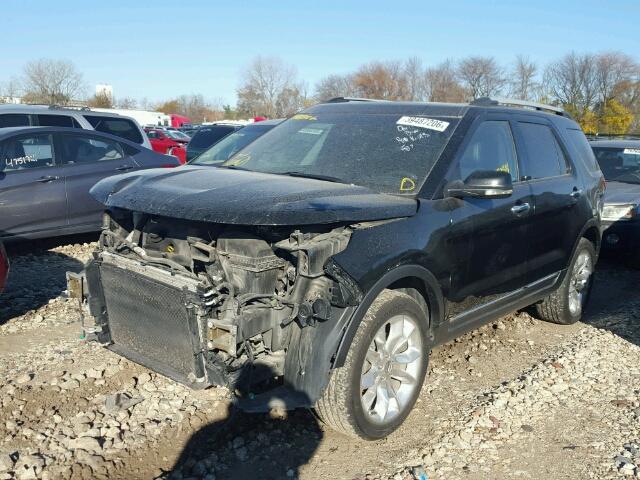 1FMHK8F82BGA11287 - 2011 FORD EXPLORER L BLACK photo 2