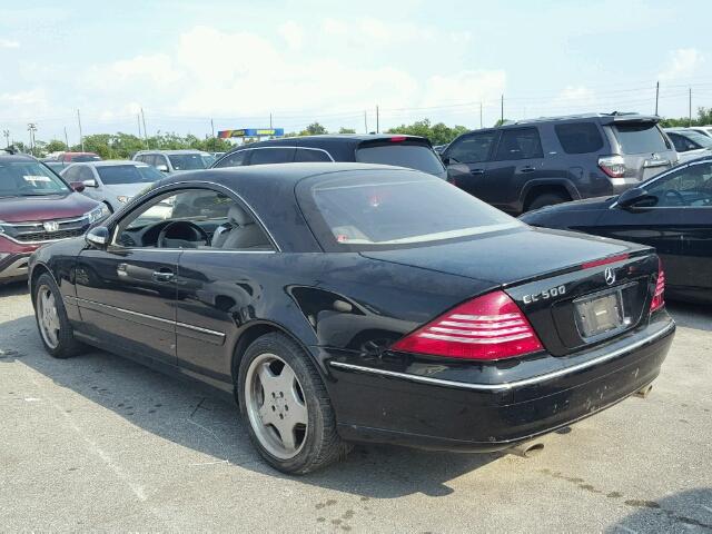 WDBPJ75J74A040578 - 2004 MERCEDES-BENZ CL 500 BLACK photo 3