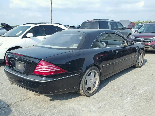 WDBPJ75J74A040578 - 2004 MERCEDES-BENZ CL 500 BLACK photo 4