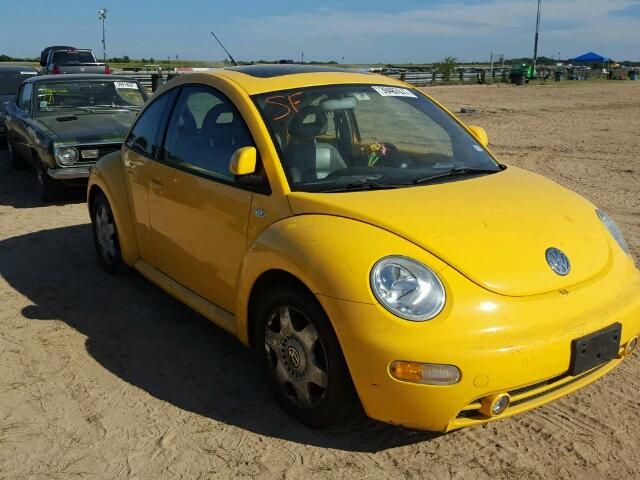 3VWCD21C1YM487348 - 2000 VOLKSWAGEN NEW BEETLE YELLOW photo 1